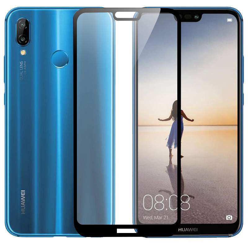 Защитное стекло для Huawei P20 Lite Glass PRO + 0.33mm черное