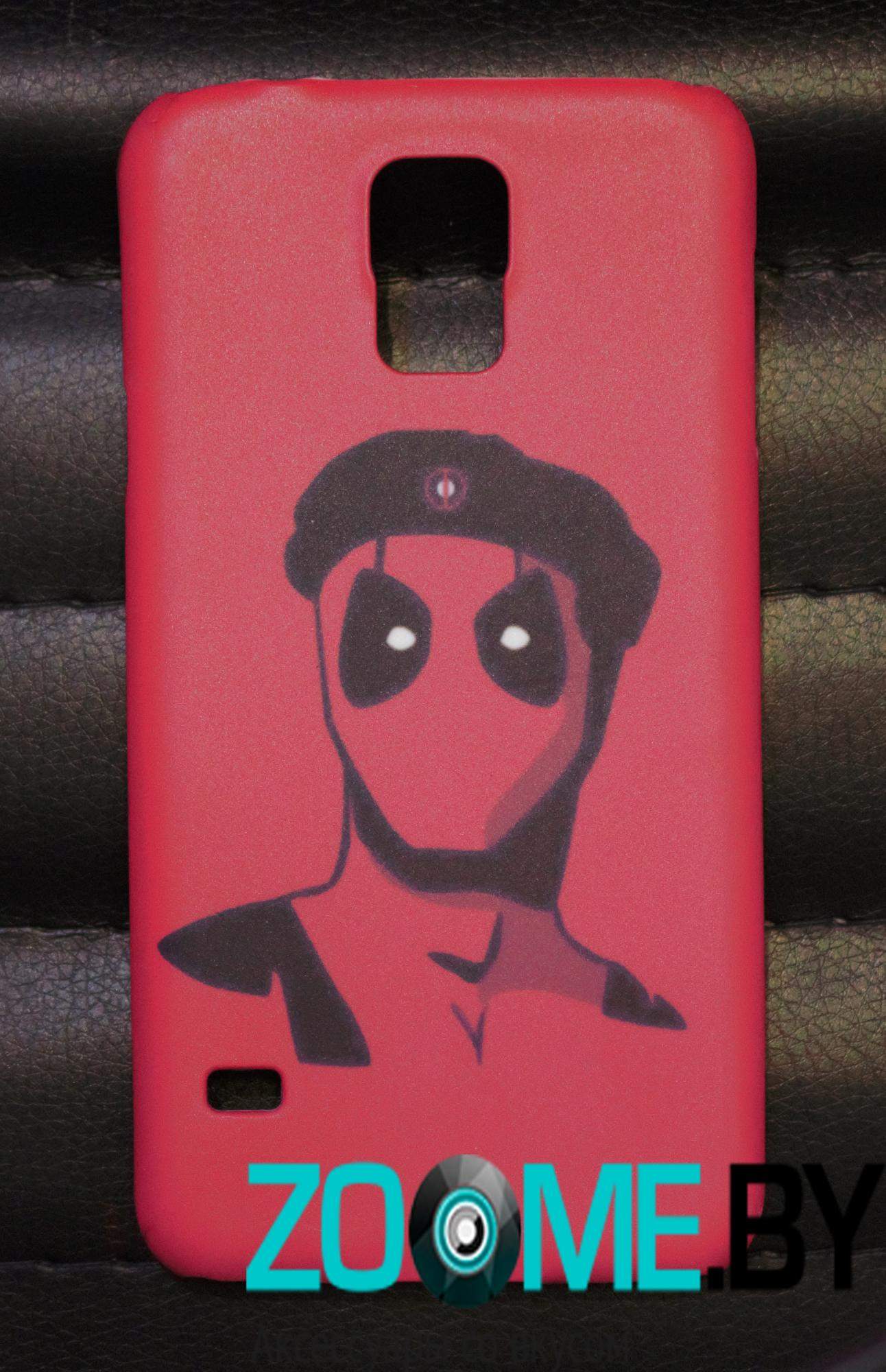 Чехол для Samsung i9600 Galaxy S5 (G900F) пластик красный герой