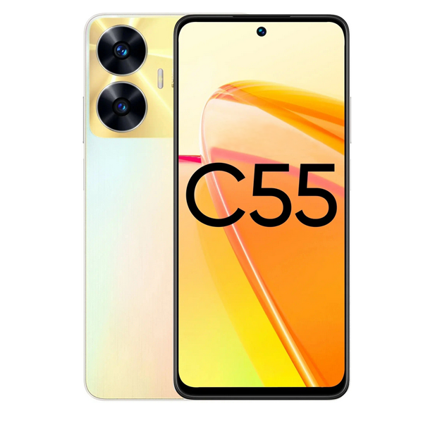 Гидрогелевая пленка для Realme C55 глянцевая (установка в подарок!)