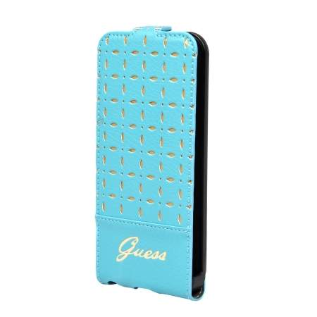 Чехол для iPhone 5C GUESS GIANINA Flip Turqoise (GUFLPMPET)