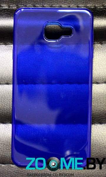 Чехол для Samsung Galaxy A7 (2016) силиконовый SMART глянцевый синий