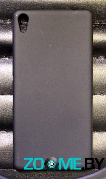 Чехол для Sony Xperia C6 силиконовый SMART матовый черный