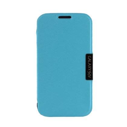 Чехол для Samsung i9500 Galaxy S IV книга VIP Case голубой