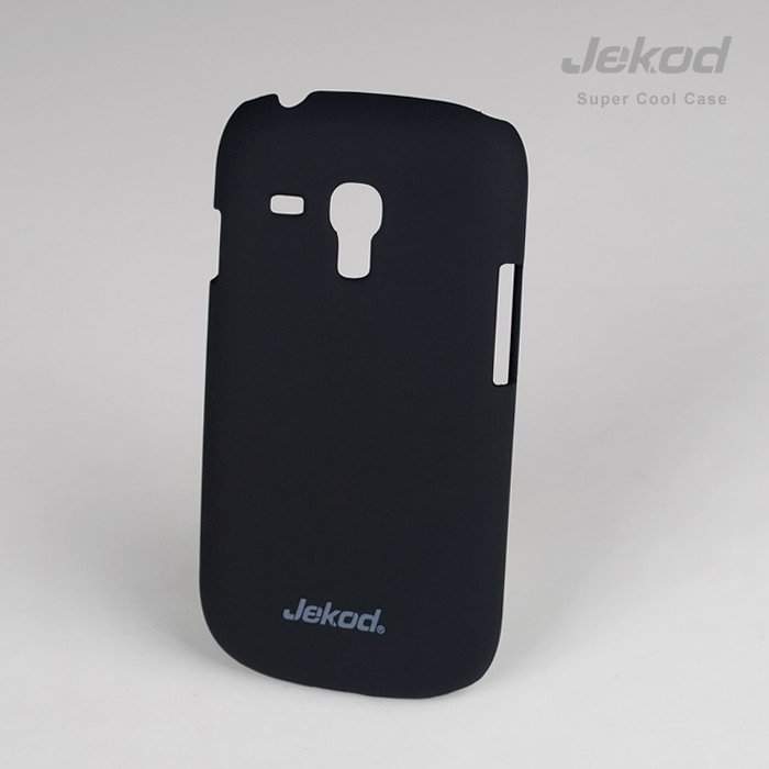 Чехол для Samsung i8190 Galaxy Slll Mini пластик Jekod черный (пленка в комплекте)
