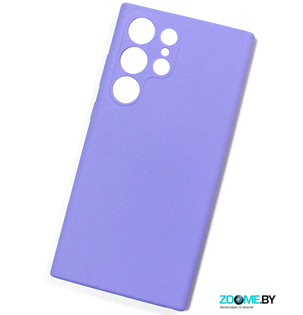 Чехол для Samsung Galaxy S23 Ultra Silicone case сиреневый