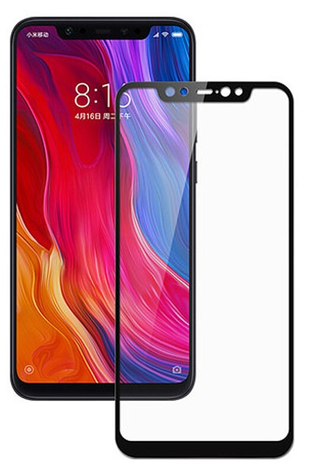 Защитное стекло на экран для Xiaomi Redmi Note 6/Redmi Note 6 Pro Glass Pro Full Glue черное