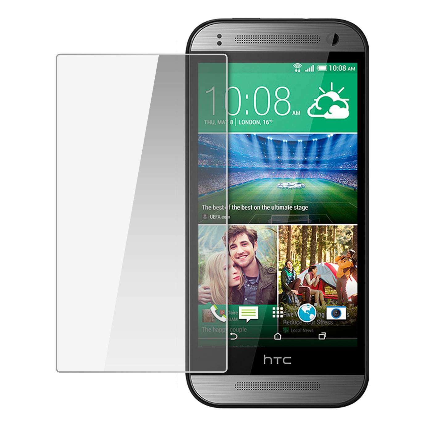 Защитная плёнка на экран для HTC One M8 mini Glass Pro 0.33mm
