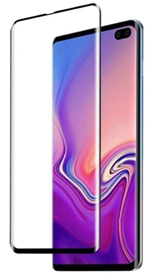 Защитное стекло на экран для Samsung Galaxy S10 Glass Pro 6D черное