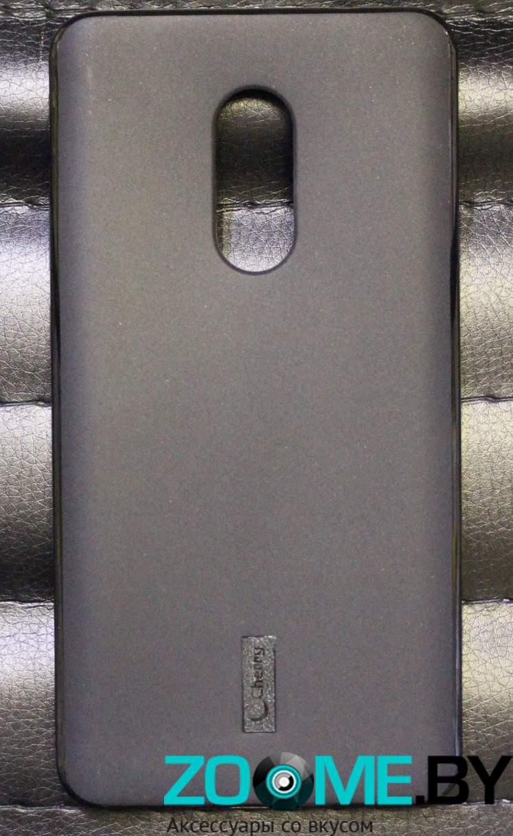 Чехол для Xiaomi Redmi Note 4X силиконовый Cherry черный (защитная пленка в комплекте)