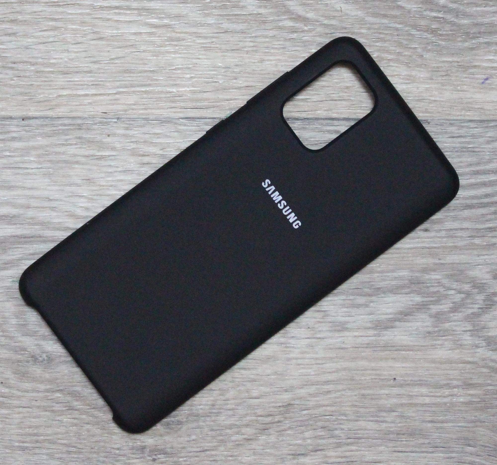 Чехол для Samsung Galaxy A71 Silicone Case черный