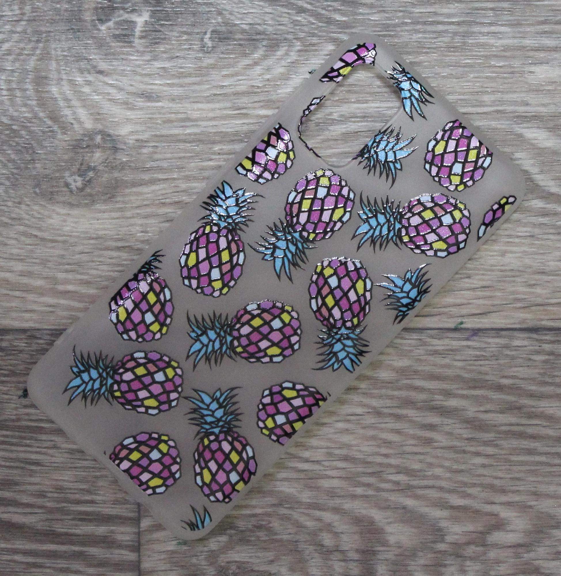 Чехол для Samsung Galaxy A41 силиконовый ананасы