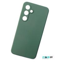 Чехол для Samsung Galaxy S24 FE Silicone case темно-зеленый