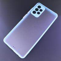 Чехол для Samsung Galaxy A72 5G и A72 4G с защитой для камеры (голубой)