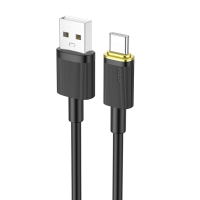 Кабель Hoco USB на Type-C U109 3A 1.2м, черный