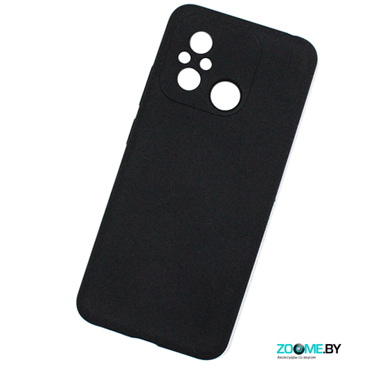 Чехол для Xiaomi Redmi 12C Silicone case черный