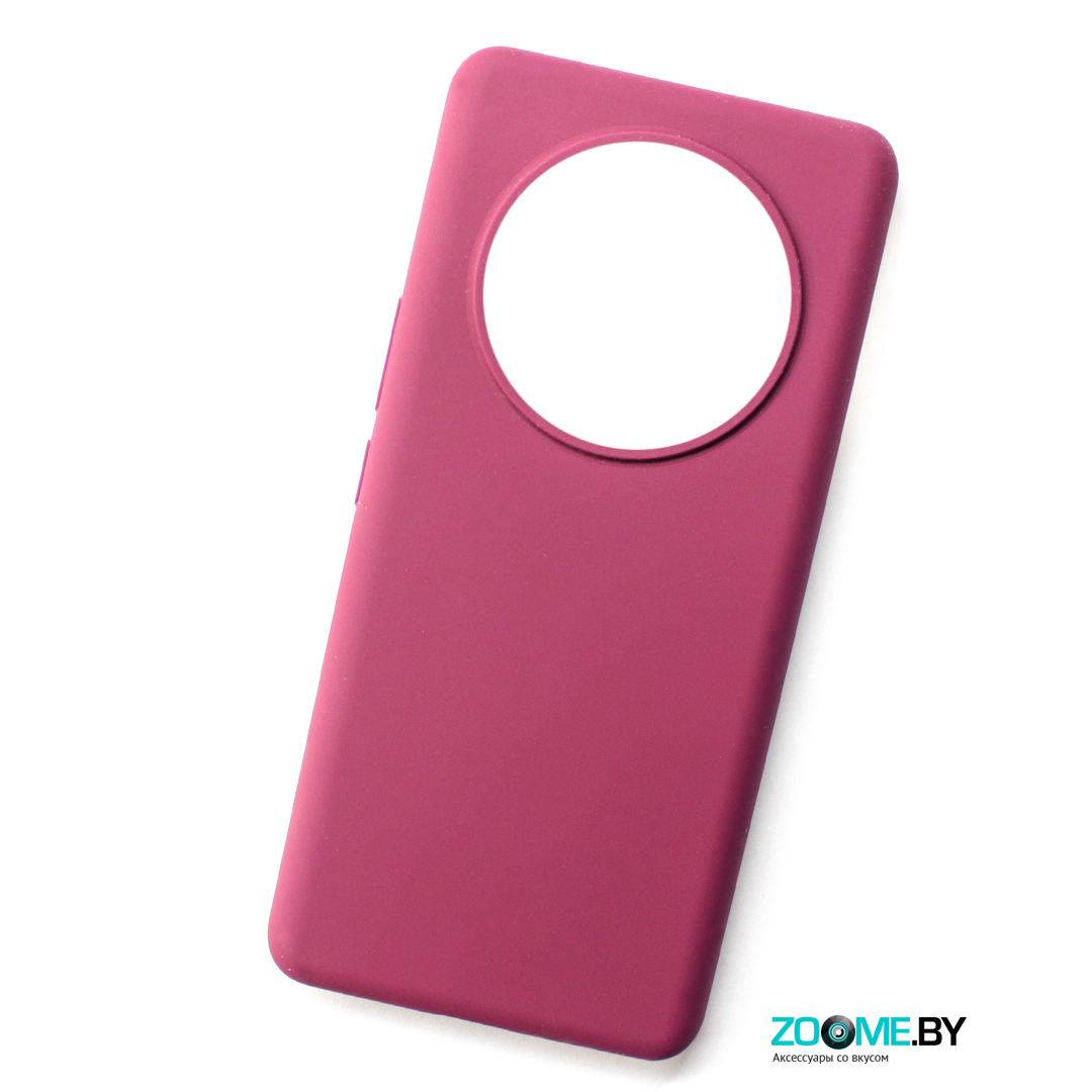 Чехол для Honor X9c/X60 Pro Silicone case бордовый
