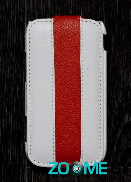 Чехол для Samsung i8160 Galaxy Ace 2 блокнот UpCase бело-красный