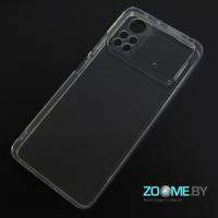 Чехол для Xiaomi Poco X4 Pro прозрачный силиконовый