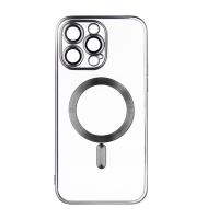 Чехол для iPhone 16 Pro Max J-case с Magsafe силиконовый прозрачный черный