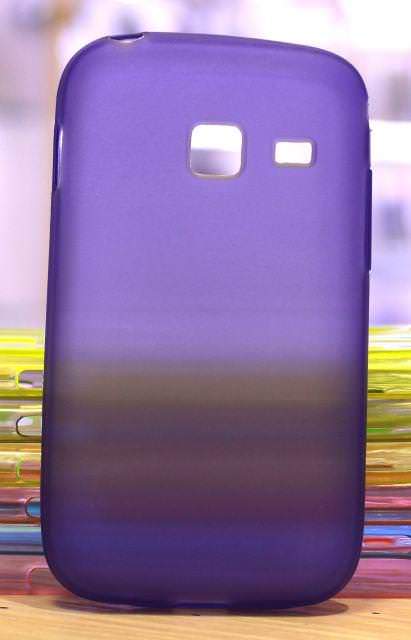 Чехол-накладка для Samsung S6102 Galaxy Y Duos силиконовый SMART матовый фиолетовый