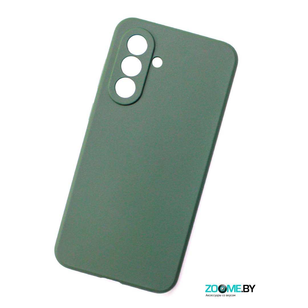 Чехол для Samsung Galaxy A36 Silicone case темно-зеленый