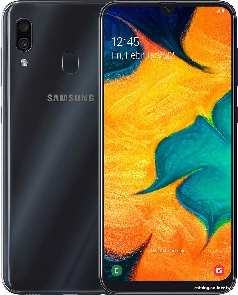 Защитное стекло на экран для Samsung Galaxy A30 Nano ceramics черное