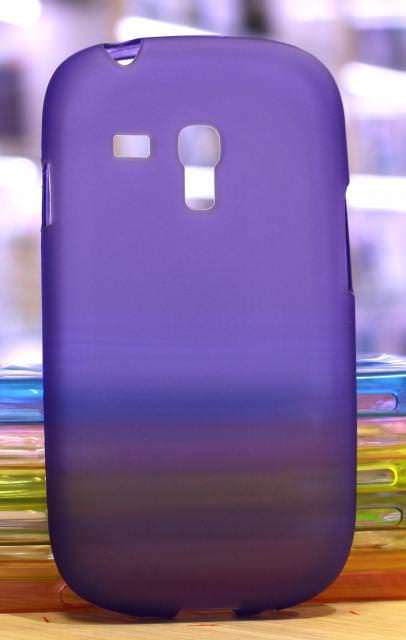 Чехол-накладка для Samsung i8190 Galaxy S3 mini силиконовый SMART матовый фиолетовый
