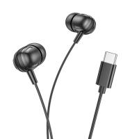 Проводные наушники Borofone BM77 USB Type-C, черный