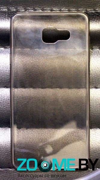 Чехол для Samsung Galaxy A7 (2016) силиконовый SMART глянцевый серый