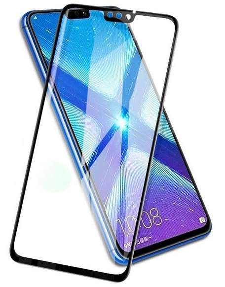 Защитное стекло для Huawei Honor 8X Glass Pro черное (клеится по всей поверхности)