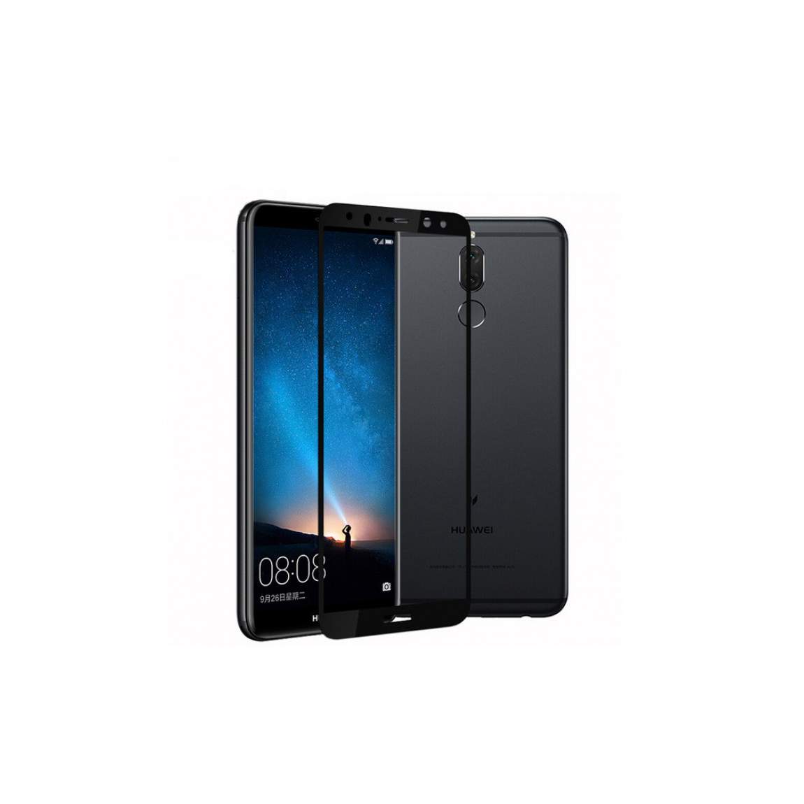 Защитное стекло на весь экран для Huawei Nova 2i Mate 10 Lite Glass PRO Full Screen черное