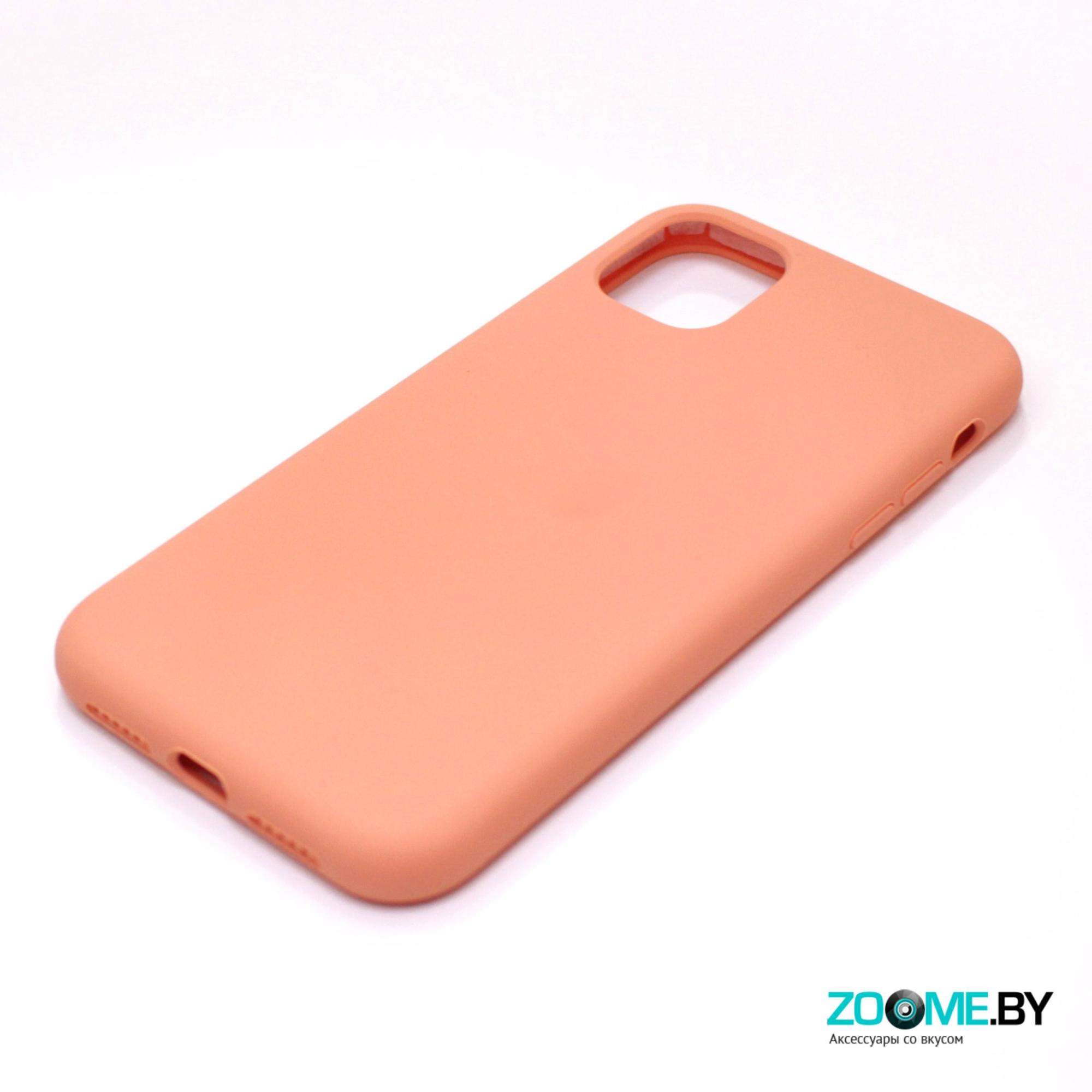 Чехол для Iphone 11 Slilicone Case персиковый