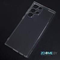 Чехол для Samsung Galaxy S22 Ultra силиконовый прозрачный c защитой камеры