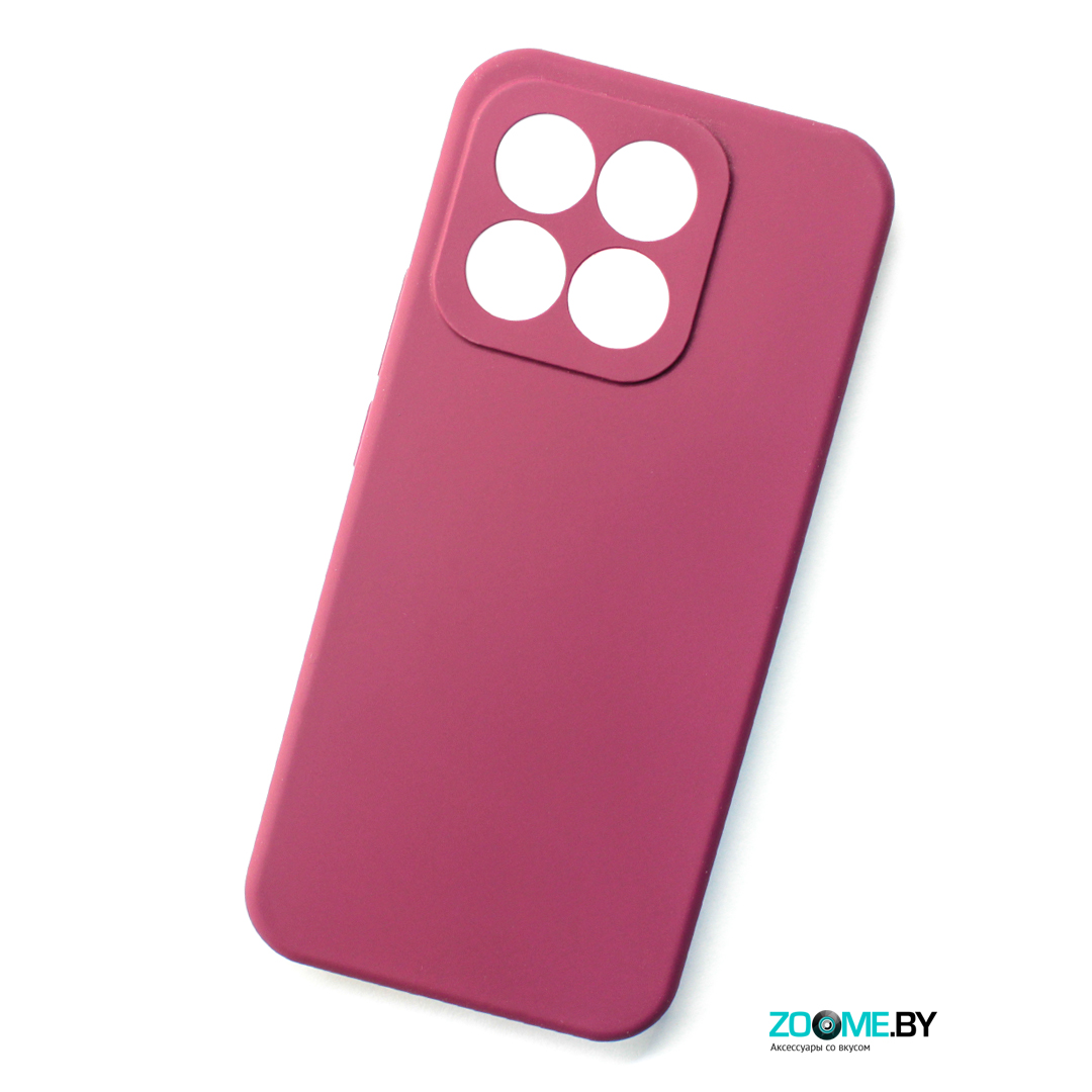 Чехол для Honor X8c/X8b Silicone case бордовый