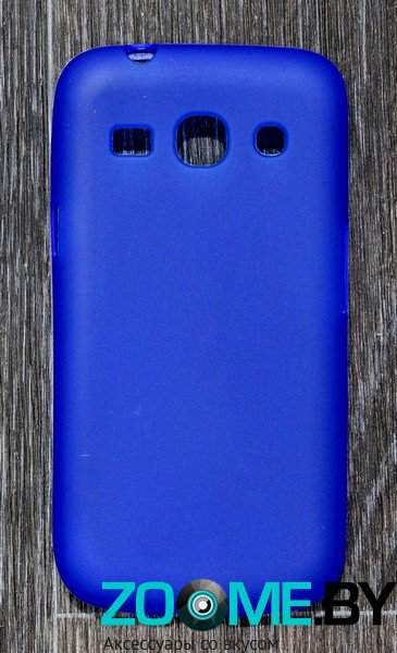 Чехол-накладка для Samsung Galaxy Star Advance (G350E) силиконовый SMART матовый синий