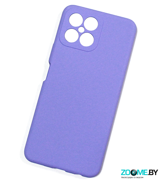Чехол для Huawei Honor X8 Silicone case сиреневый