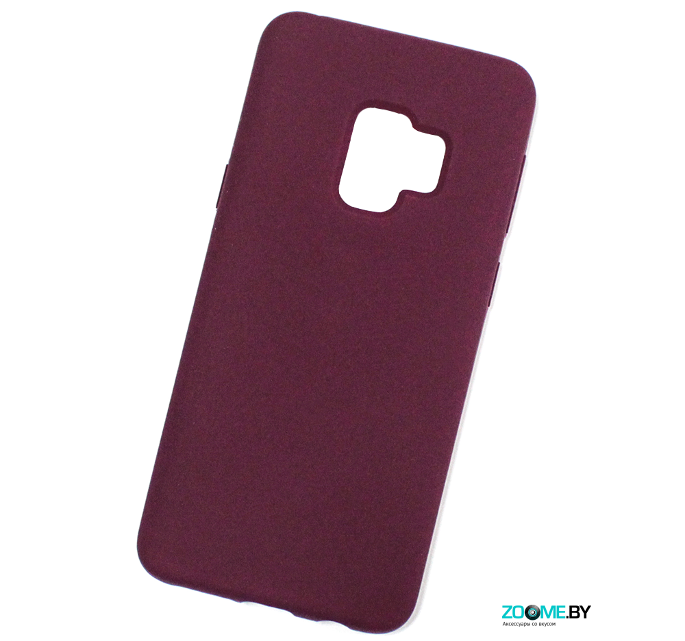 Чехол для Samsung Galaxy S9 Silicone case бордовый