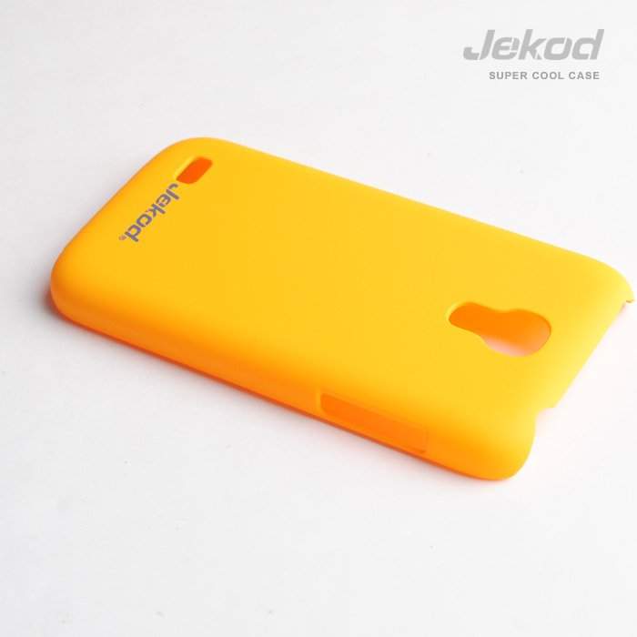 Чехол для Samsung i9190 Galaxy S IV mini пластик Jekod желтый (пленка в комплекте)