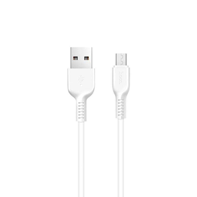 Кабель Hoco X20 Micro-USB 2м 2.4А, белый