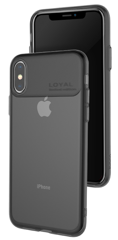 Чехол для iPhone XS Max Hoco Water rhyme черный глянцевый