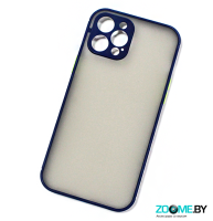 Чехол для iPhone 12 Pro Max матовый синий