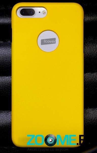 Чехол для iPhone 7 Plus iCover Rubber Yellow/Hole (IP7P-RF-YL)