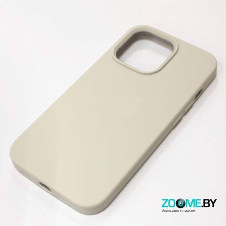 Чехол для Iphone 13 Pro Slilicone Case бежевый