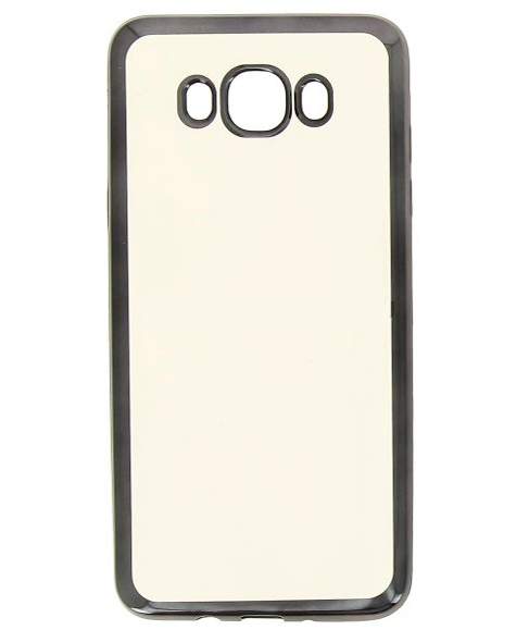 Чехол для Samsung Galaxy J7 (2016) силиконовый Hallsen прозрачный с черными краями