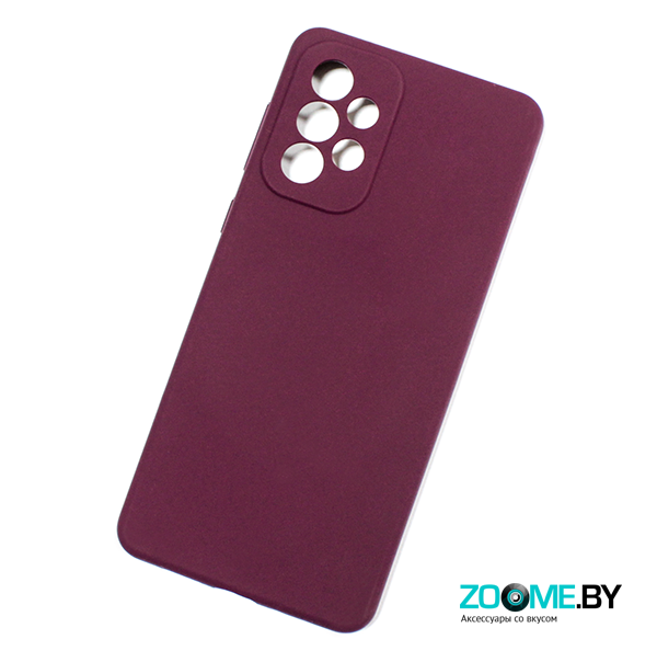 Чехол для Samsung Galaxy A73 Silicone case марсала