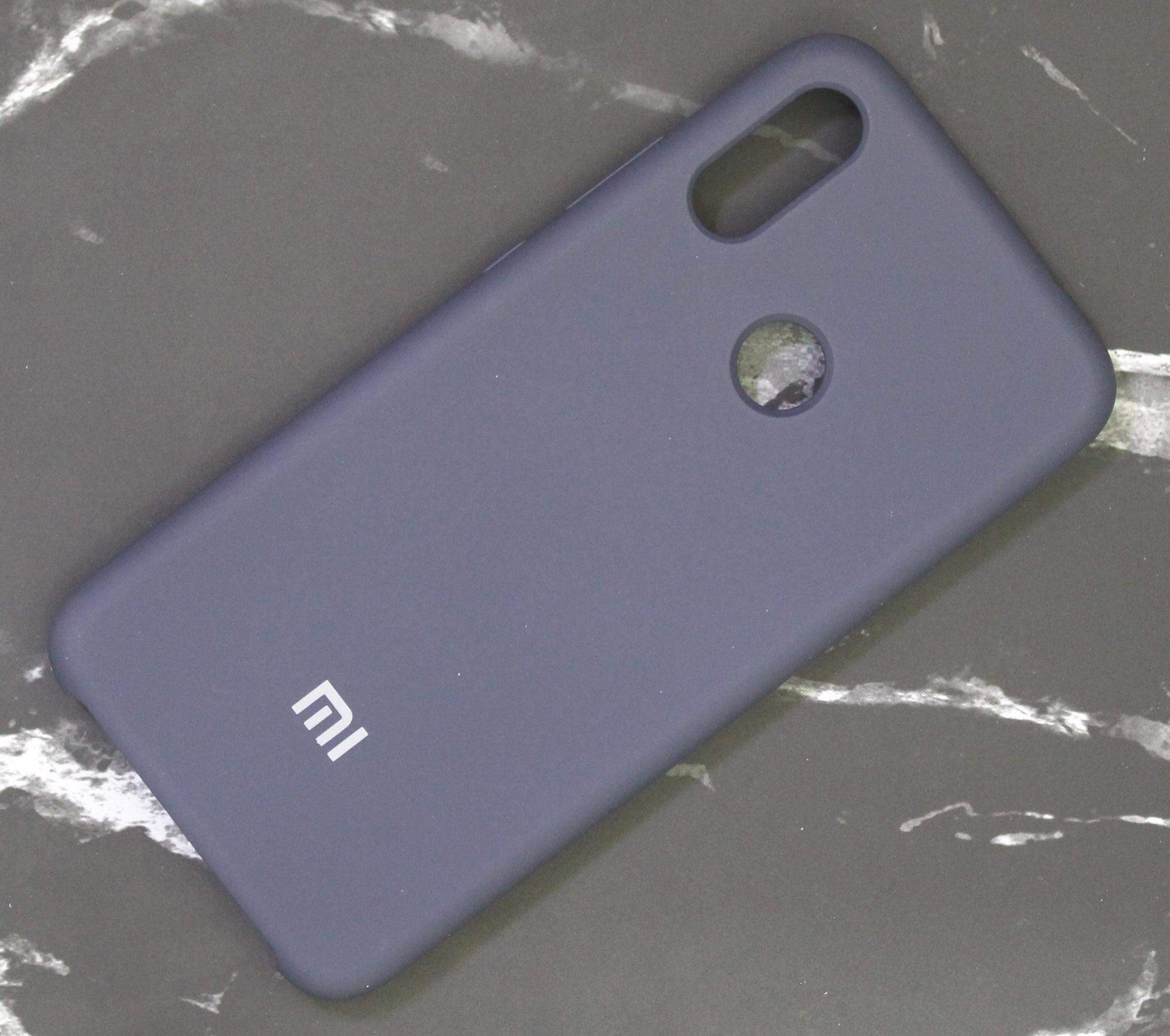 Чехол для Xiaomi Redmi Note 7 Silicone Case синий
