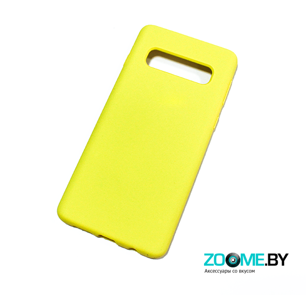 Чехол для Samsung Galaxy S10 Silicone Case желтый