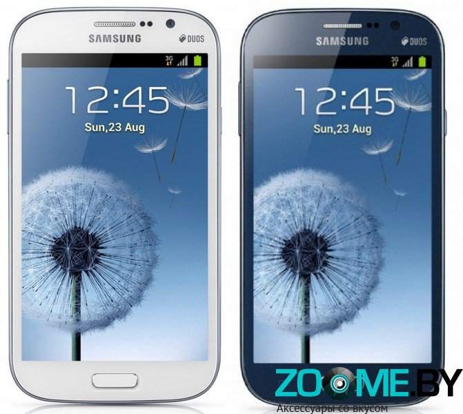 Стеклянная защитная пленка на экран для Samsung i9082 Grand Duos Ainy 0.33мм