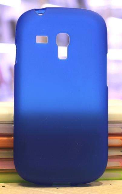 Чехол-накладка для Samsung i8190 Galaxy S3 mini силиконовый SMART матовый синий
