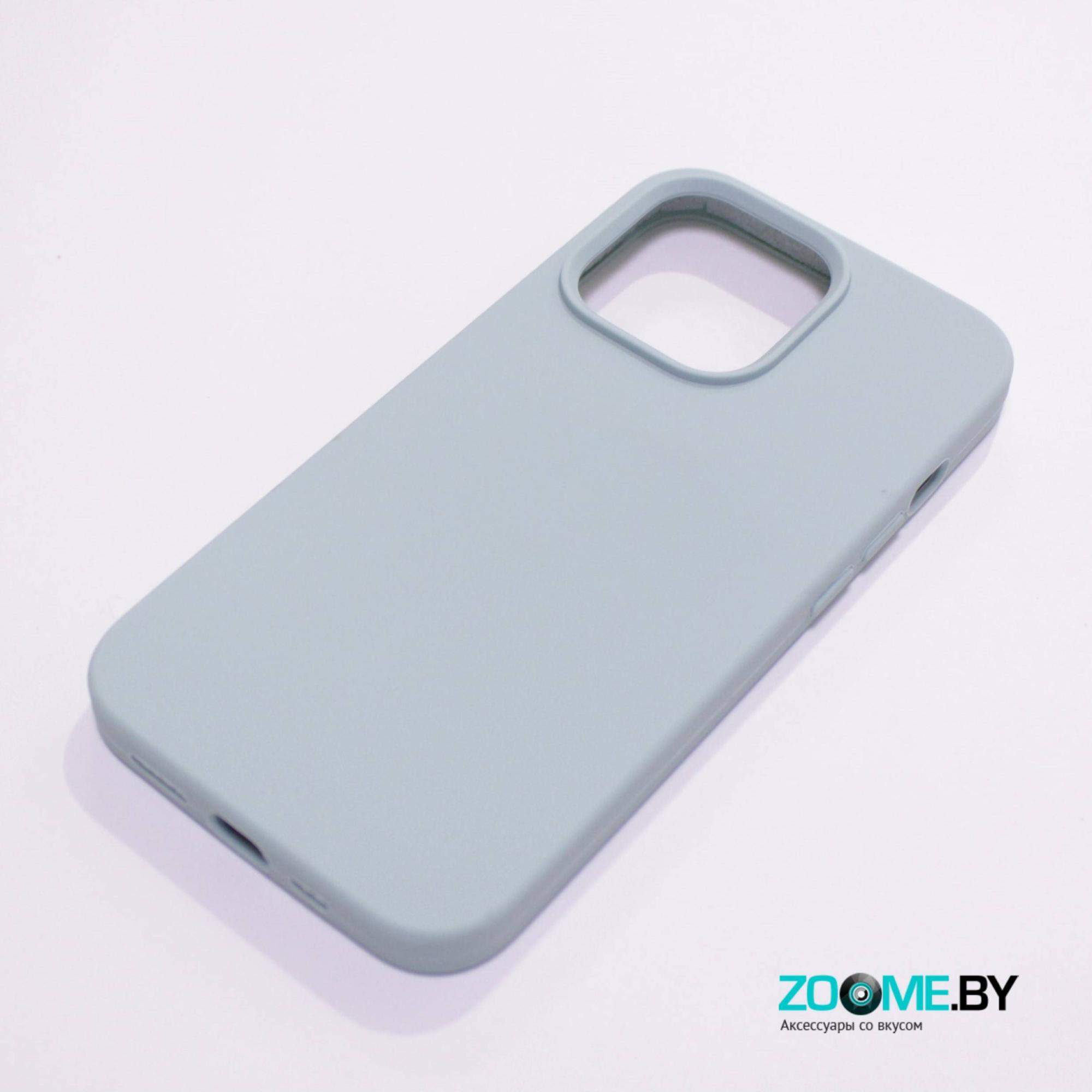 Чехол для Iphone 13 Pro Slilicone Case мятный